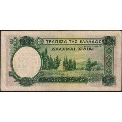 Grèce - Pick 111a - 1'000 drachmai - Série Ε 157 - 1939 (1941) - Etat : TTB