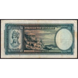 Grèce - Pick 110a - 1'000 drachmai - Série Β 079 - 01/01/1939 - Etat : TB