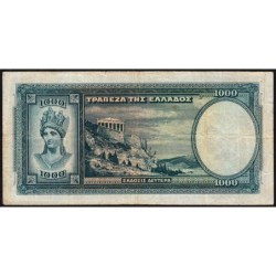 Grèce - Pick 110a - 1'000 drachmai - Série Ζ 034 - 01/01/1939 - Etat : TB-