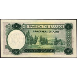 Grèce - Pick 111a - 1'000 drachmai - Série Ζ 142 - 1939 (1941) - Etat : SUP+