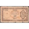 Djibouti - Pick 14 - 5 francs - Série C.34 - 1944 - Etat : B-