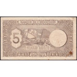 Djibouti - Pick 14 - 5 francs - Série K.40 - 1944 - Etat : TB+ à TTB