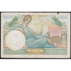 VF 33-01 - 1'000 francs - Trésor français - Territoires occupés - 1947 - Série Q.1 - Etat : TB-