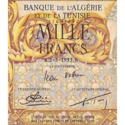 Algérie - Pick 107b_1 - 1'000 francs - Série P.1108 - 10/02/1953 - Etat : TTB