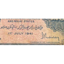 Malaisie Britannique - Pick 8_1 - 10 cents - Sans série - 01/07/1941 - Etat : AB