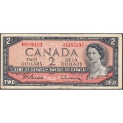 Canada - Pick 76b - 2 dollars - Série A/R - 1954 (1961) - Etat : TB