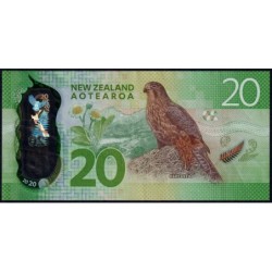 Nouvelle Zélande - Pick 193a - 20 dollars - Série BA - 2016 - Polymère - Etat : TTB