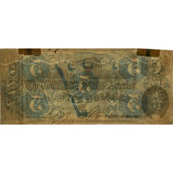 Etats Conf. d'Amérique - Pick 59b - 5 dollars - Série 3 - Lettre B - 07/1863 - Etat : TTB