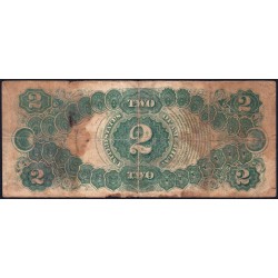 Etats Unis - Pick 188_4 - 2 dollars - Série D A - 1917 - Etat : B