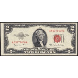 Etats Unis - Pick 380b - 2 dollars - Série A A - 1953 B - Etat : pr.NEUF