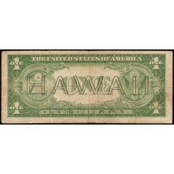 Hawaï - Pick 36a - 1 dollar - Série S C - 1935 A (1942) - Etat : TB-