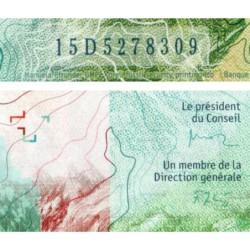 Suisse - Pick 77a_3 - 50 francs - Série 15D - 2015 - Etat : NEUF