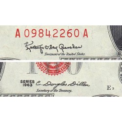 Etats Unis - Pick 382a - 2 dollars - Série A A - 1963 - Etat : NEUF