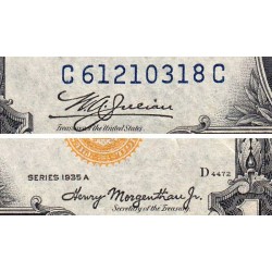 Etats Unis - Pick 416AY - 1 dollar - Série C C - 1935 A - Etat : TTB