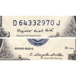 Etats Unis - Pick 416WMg - 1 dollar - Série D J - 1935 G - Etat : NEUF