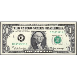 Etats Unis - Pick 449b - 1 dollar - Série B C - 1969 A - New York - Etat : NEUF