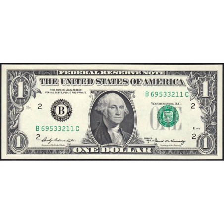 Etats Unis - Pick 449b - 1 dollar - Série B C - 1969 A - New York - Etat : NEUF