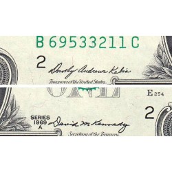 Etats Unis - Pick 449b - 1 dollar - Série B C - 1969 A - New York - Etat : NEUF