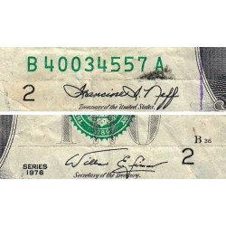 Etats Unis - Pick 461 - 2 dollars - Série B A - 1976 - New York - Etat : TB-