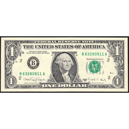 Etats Unis - Pick 480b_1 - 1 dollar - Série B A - 1988 A - New York - Etat : pr.NEUF