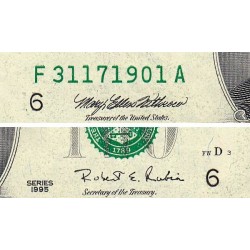 Etats Unis - Pick 497 - 2 dollars - Série F A - 1995 - Atlanta - Etat : TTB+