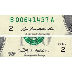 Etats Unis - Pick 530A - 2 dollars - Série B A - 2009 - New York - Etat : NEUF