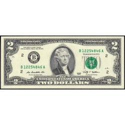 Etats Unis - Pick 530A - 2 dollars - Série B A - 2009 - New York - Etat : NEUF