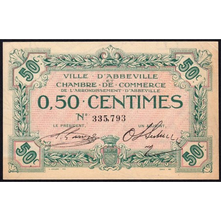 Abbeville - Pirot 1-1 - 50 centimes - Sans date - Etat : SPL