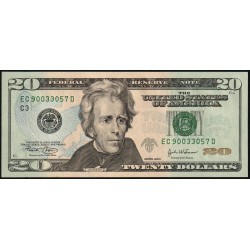 Etats Unis - Pick 521a_1 - 20 dollars - Série EC D - 2004 - Philadelphie - Etat : NEUF