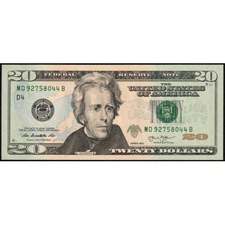 Etats Unis - Pick 541_1 - 20 dollars - Série MD B - 2013 - Cleveland - Etat : NEUF