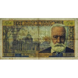 F 56-03 - 15/10/1959 - 5 nouv. francs - Victor Hugo - Série Z.16 - Etat : TB-