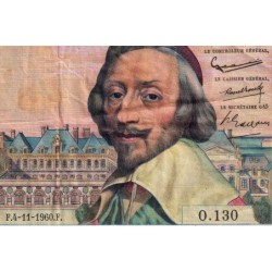 F 57-11 - 04/11/1960 - 10 nouv. francs - Richelieu - Série O.130 - Etat : TB