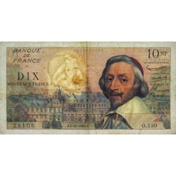 F 57-11 - 04/11/1960 - 10 nouv. francs - Richelieu - Série O.130 - Etat : TB