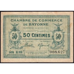 Bayonne - Pirot 21-69 - 50 centimes - Série XLVIII (48) - 26/08/1921 - Etat : TB