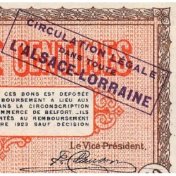 Belfort - Pirot 23-48b - 50 centimes - Série 33 - 21/12/1918 - Etat : TTB+