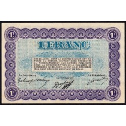 Belfort - Pirot 23-62 - 1 franc - Série B - 12/10/1921 - Etat : SUP+