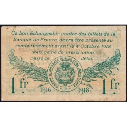 Blois (Loir-et-Cher) - Pirot 28-7 - 1 franc - 03/10/1916 - Etat : TB+