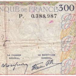 F 29-03 - 09/02/1939 - 300 francs - Série P - Etat : B