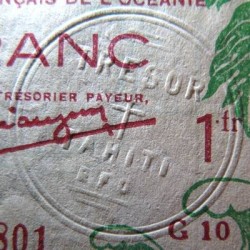 Océanie française - Pick 11c - 1 franc - Série G 10 - 1943 - Etat : TB-