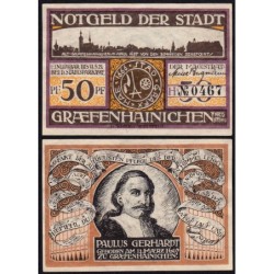 Allemagne - Notgeld - Gräfenhainichen - 50 pfennig - Lettre H - 1921 - Etat : pr.NEUF