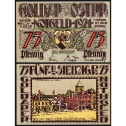 Pologne - Notgeld - Goldap - 75 pfennig - 1922 - Etat : NEUF