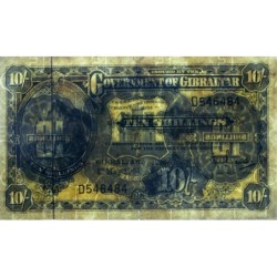 Gibraltar - Pick 17_2 - 10 shillings - Série D - 01/05/1965 - Etat : TB+