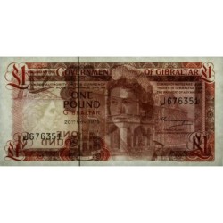 Gibraltar - Pick 20a - 1 pound - Série J - 20/11/1975 - Etat : NEUF