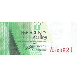 Gibraltar - Pick 35 - 5 pounds - Série A/AA - 01/01/2011 - Etat : NEUF