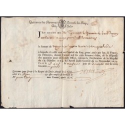 Saône-et-Loire - Mâcon - Louis XIV - Revenus casuels 1676 - 26 livres - Etat : TB+