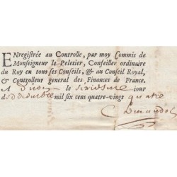 Saône-et-Loire - Mâcon - Louis XIV - Revenus casuels 1685 - 88 livres - Etat : TTB+