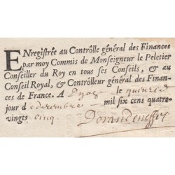 Saône-et-Loire - Mâcon - Louis XIV - Revenus casuels 1686 - 88 livres - Etat : TTB