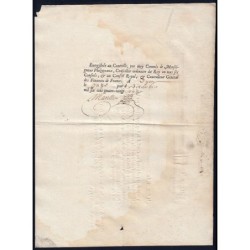 Saône-et-Loire - Mâcon - Louis XIV - Revenus casuels 1692 - 26 livres - Etat : TTB+