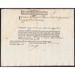 Saône-et-Loire - Mâcon - Louis XIV - Revenus casuels 1696 - 25 livres - Etat : TTB+