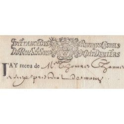 Saône-et-Loire - Mâcon - Louis XIV - Revenus casuels 1696 - 25 livres - Etat : TTB+